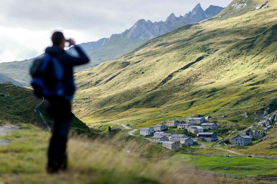 Blick auf die Jagdhausalm im Defereggental