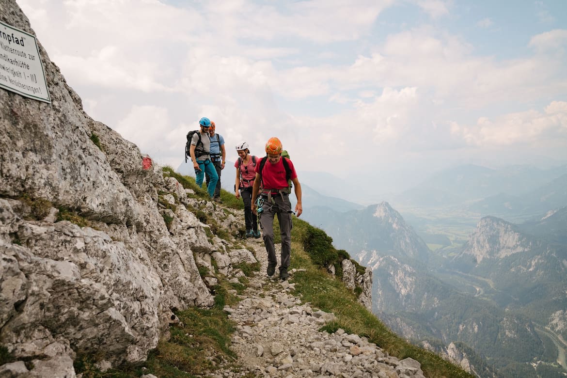 Der Peternpfad ist wohl einer der legendärsten Anstiege auf das Hochtor im Gesäuse.