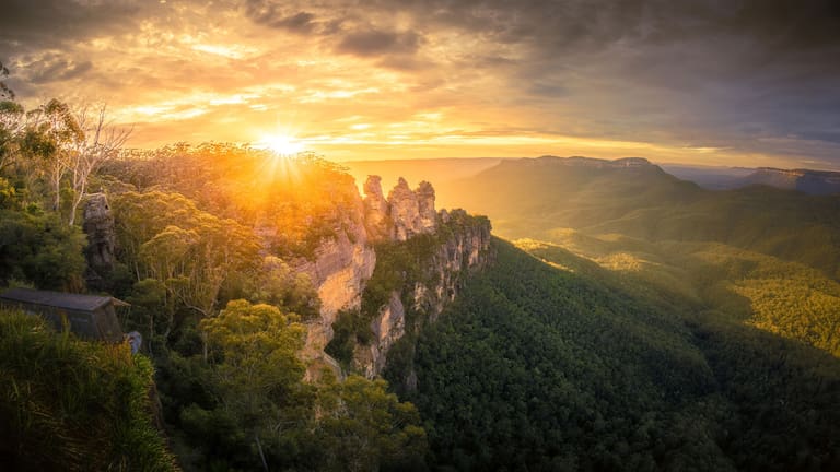 Die Three Sisters in der Great Dividing Range