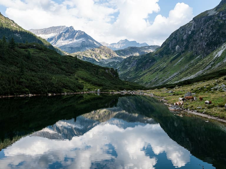 Schwarzsee in Salzburg im Nationalpark Hohe Tauern.