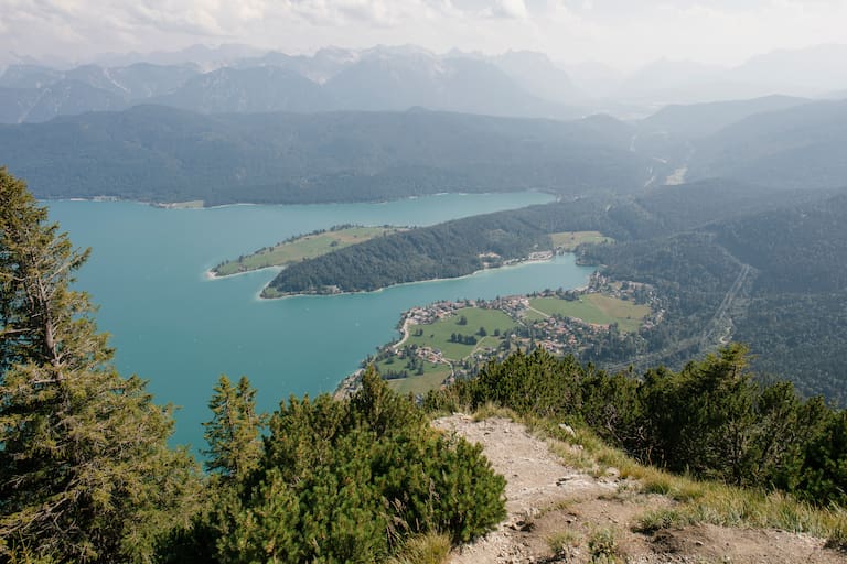 Blick auf den Walchensee, Bayern