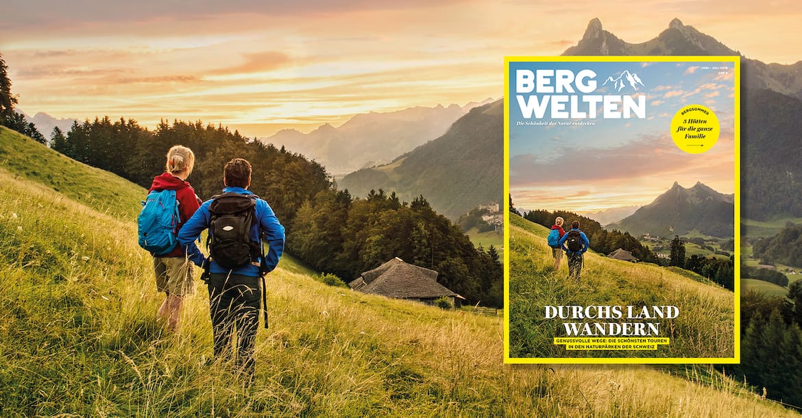 Cover des Bergwelten Magazins (Juni/Juli 2018)