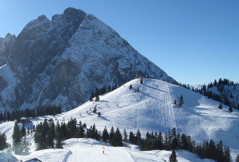 Die Gablonzer Hütte ist im Winter ein beliebter Standort