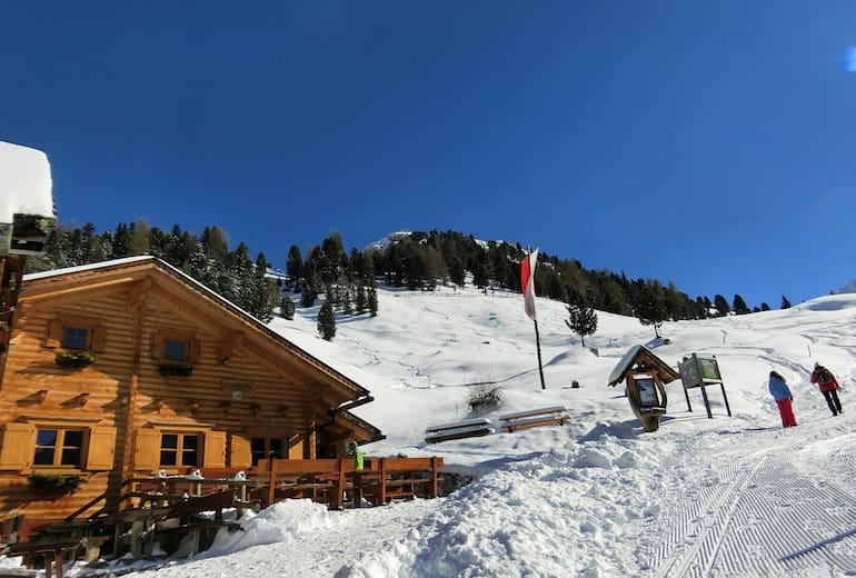 Die Kaserill Alm im Winter