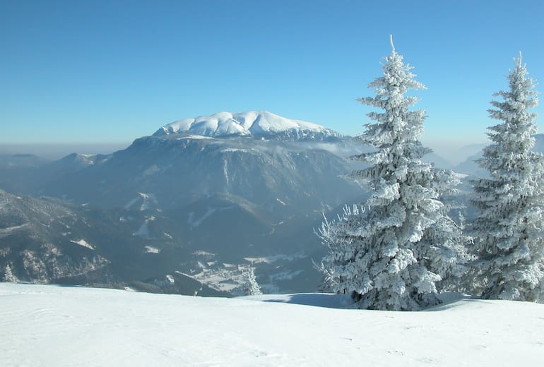 Ausblick an klaren Wintertagen