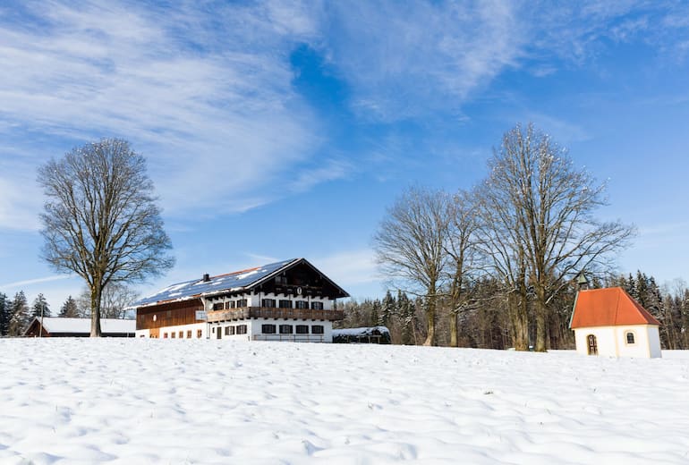 Das Haus Hausleiten ist eine Selbstversorgerhütte des Alpenverein München & Oberland