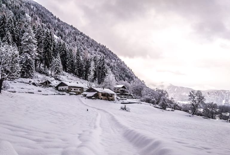 Gasthaus Longfall im Winter