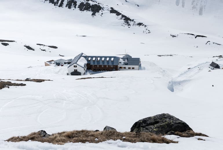 Blick auf die Wiesbadener Hütte