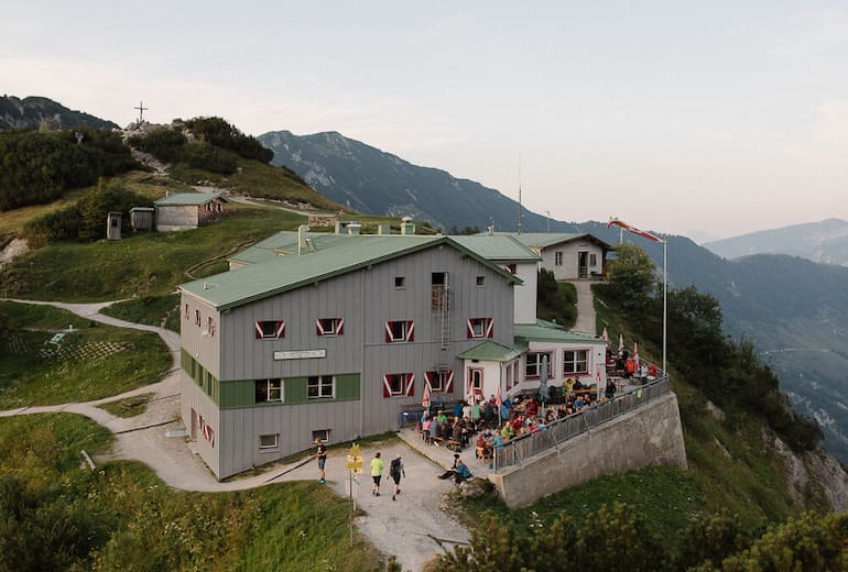 Blick auf das Stripsenjoch-Haus im Wilden Kaiser