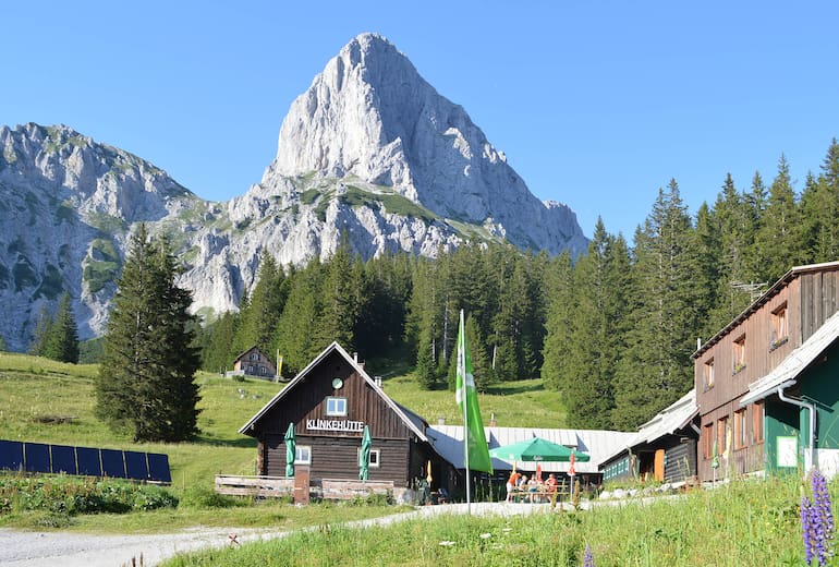 Die Klinkehütte im Gesäuse