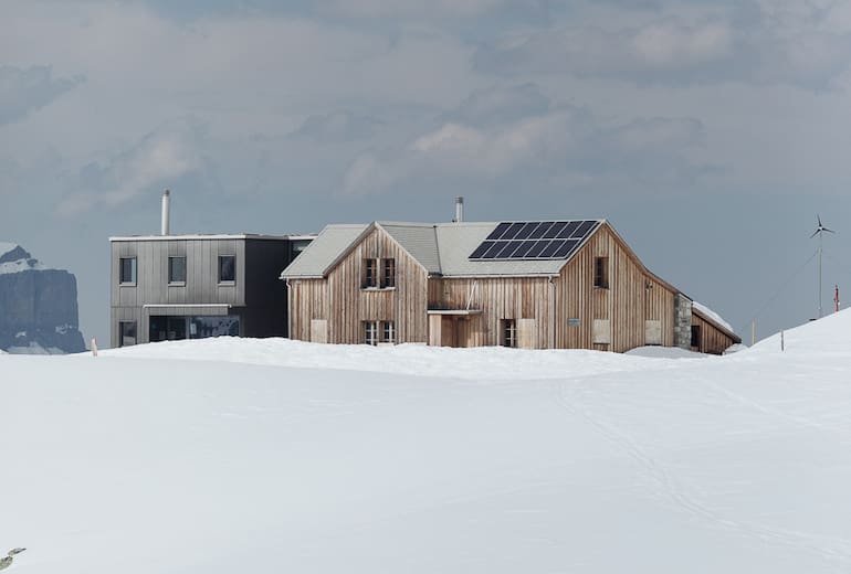 Die Leglerhütte mit Anbau