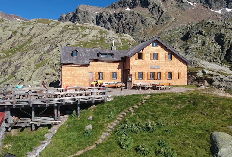 Die Magdeburger Hütte in Südtirol