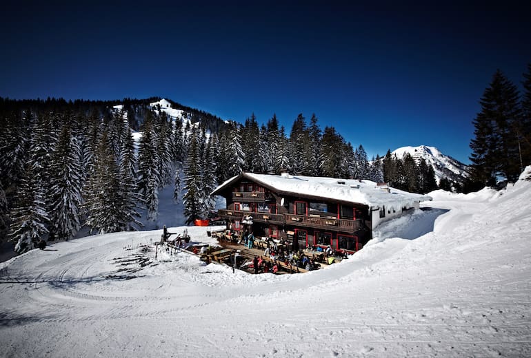 Ansicht Spielberghaus im Winter