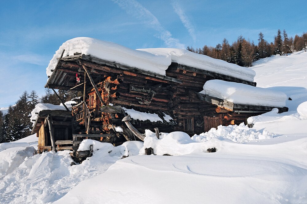 Schneeschuhtouren: Von Simian auf die Riemerberglalm - 1:30 h - 2 km